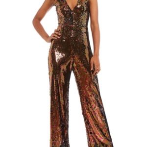 Dress the Population Charlie Plunging Jumpsuit